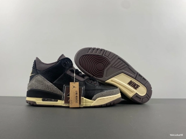 Reps TBkick FZ4811-001 3 Black Jordan A Ma Air x Maniere 0822